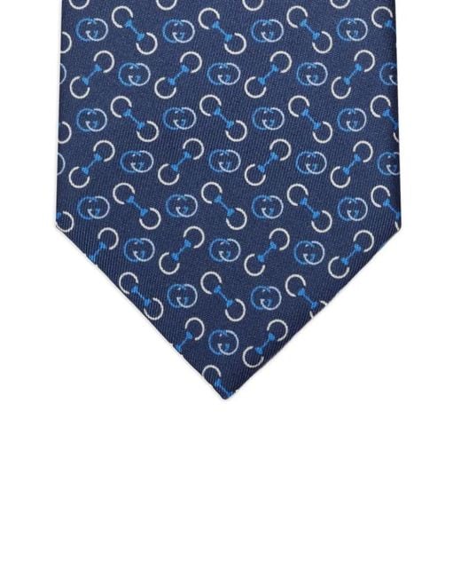Gucci Blue Interlocking G Tie for men