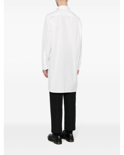 Yohji Yamamoto White Layered Cotton Shirt for men