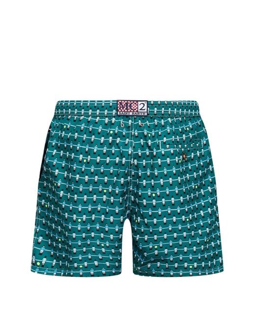 Mc2 Saint Barth Blue Drawstring Swim Shorts for men