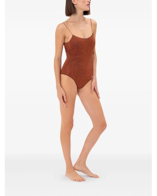 Oseree Brown Lumiere Maillot Swimsuit