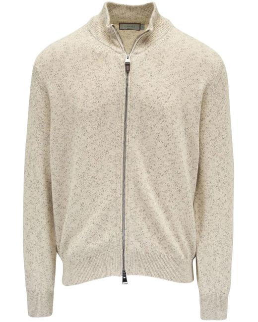 メンズ Canali ニット カーディガン Natural