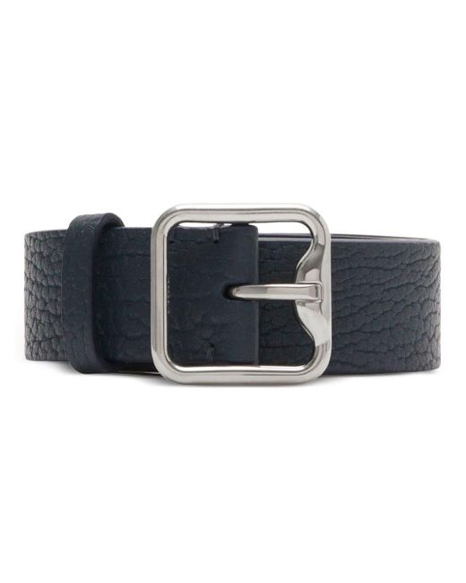 Burberry Blue B Buckle Leather Belt for men