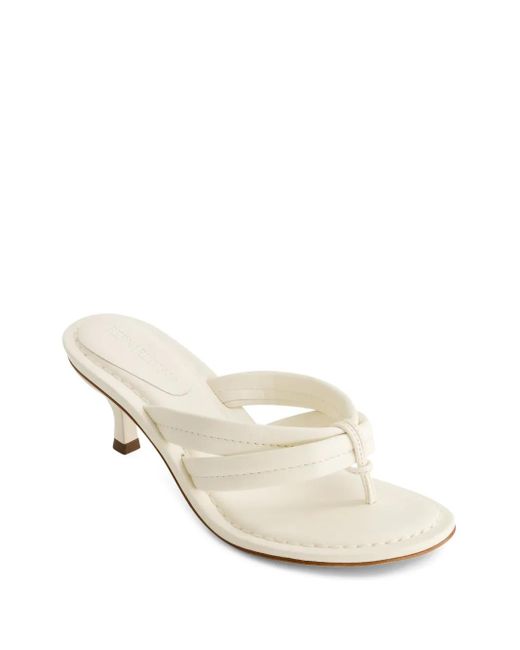 Bernardo Natural 1946 Strappy Heeled Mules