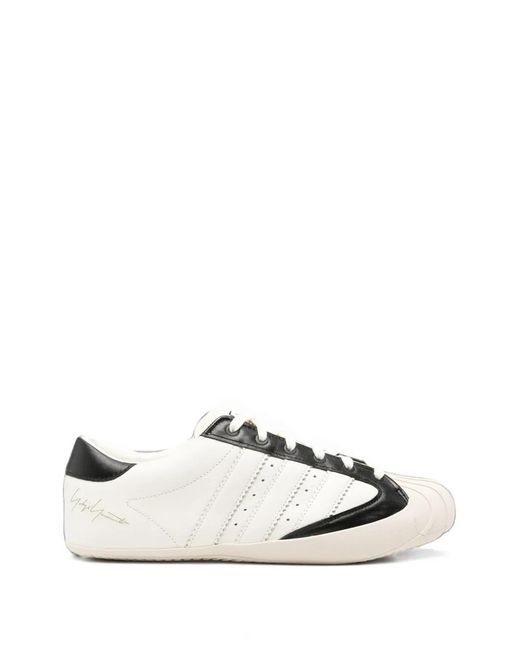 Y-3 White Superstar 3G Leather Shell-Toe Sneakers