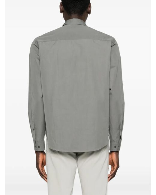 Corneliani Gray Buttoned Shirt for men