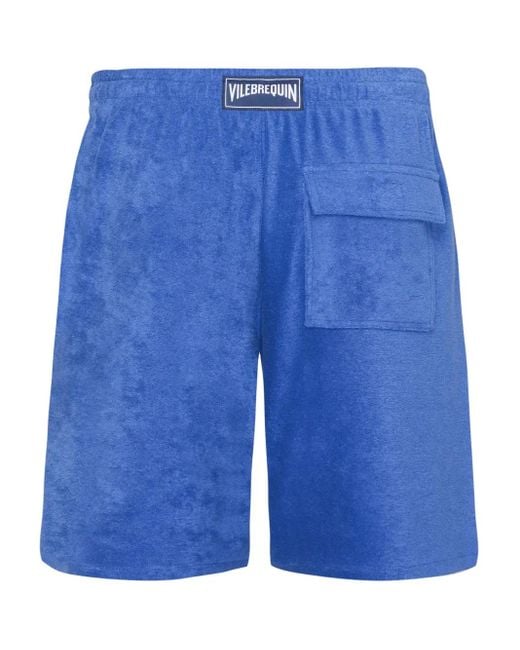 Vilebrequin Blue Terry Bermuda Shorts for men