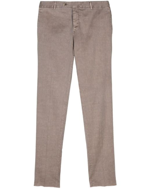 Pantalones chinos de talle medio PT Torino de hombre de color Gray