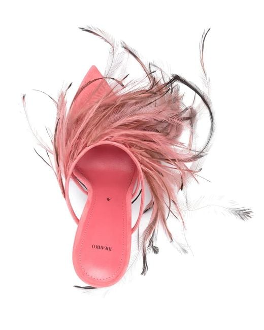 The Attico Pink Judy 105Mm Leather Sandals