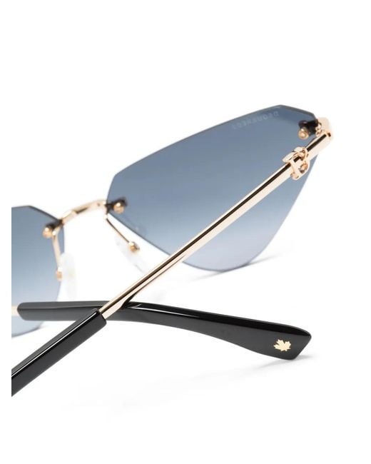 DSquared² Blue Hype Cat-Eye Frame Sunglasses
