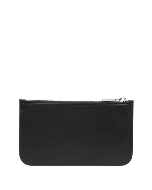 DSquared² Black Logo-Plaque Leather Purse