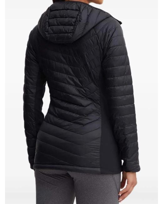 Columbia シェブロンキルティング フーデッドジャケット Black