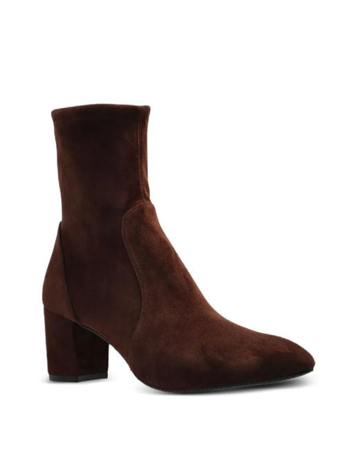 Stuart Weitzman Brown 60Mm Yuliana Ankle Boots