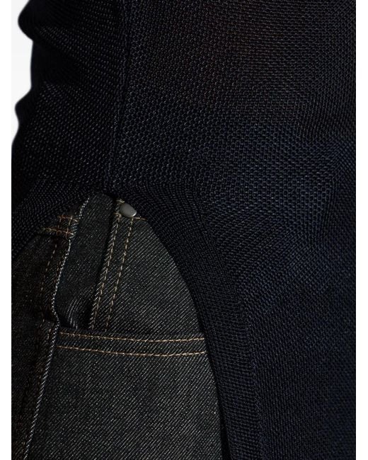 Lemaire Black Side-Slit T-Shirt