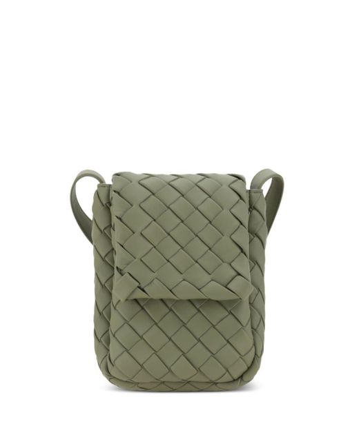 Bottega Veneta Green Mini Vertical Cobble Crossbody Bag for men