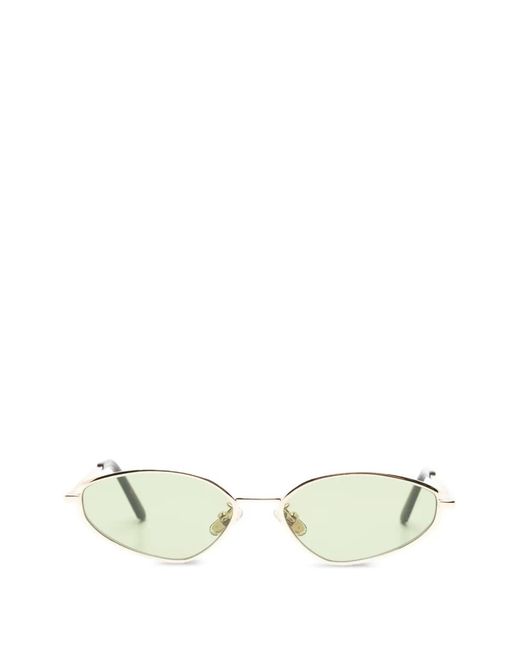 Retrosuperfuture Metallic Zyra Geometric-Frame Sunglasses