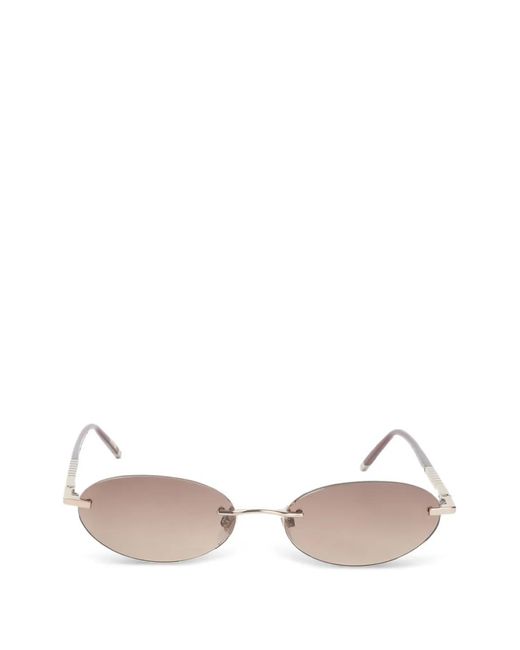 Chopard Natural Rimless Oval-Frame Sunglasses