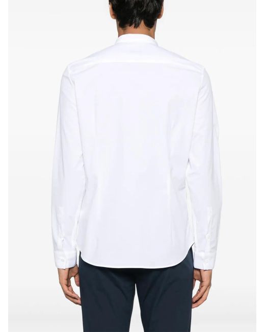 メンズ Dondup バンドカラー シャツ White