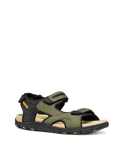 Geox Green Touch-Strap Sandals for men