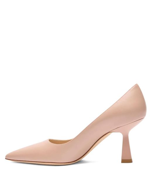 Stuart Weitzman Pink 75Mm Stuart Sculpt 75 Pointed-Toe Pumps