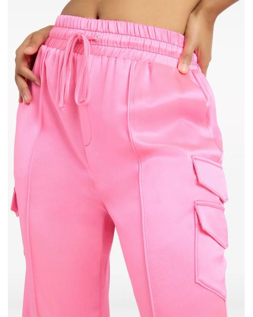 Cinq À Sept Pink Sarie Cargo-Pocket Track Pants