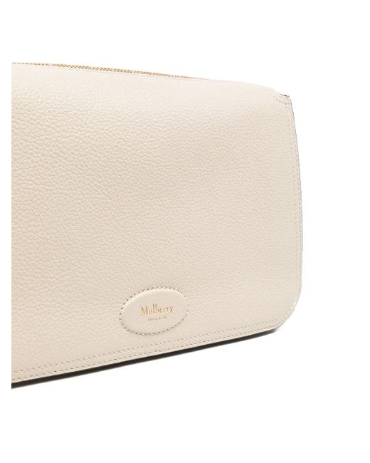 Mulberry Natural Billie Foldover-Top Crossbody Bag