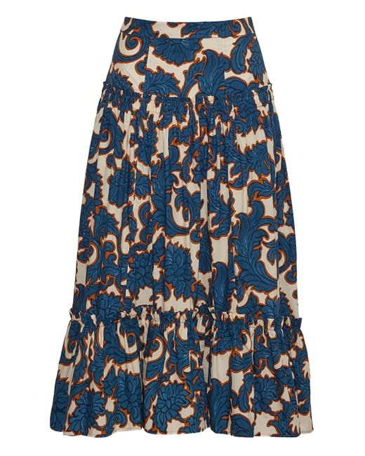 Cara Cara Blue Rock Mit Blumen-Print