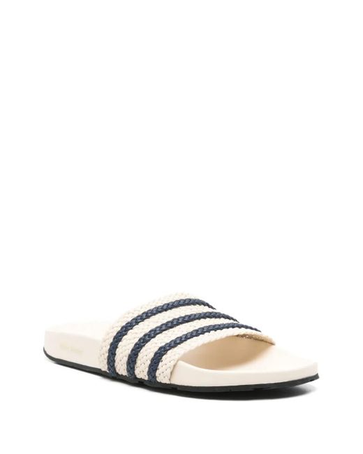 Adidas White X Wales Bonner Adilette Slides