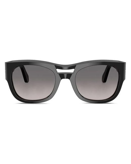 Persol Gray Round Frame Sunglasses