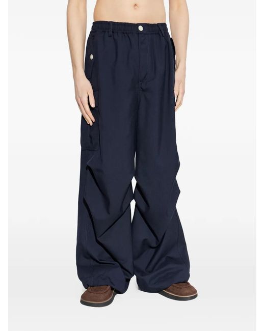 Marni Blue Buttoned Cargo Pants for men