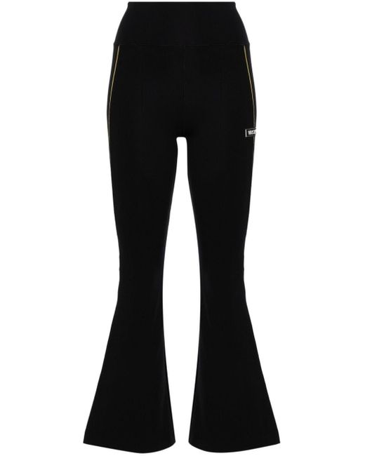 Versace Flared legging Met Logo-applicatie in het Black