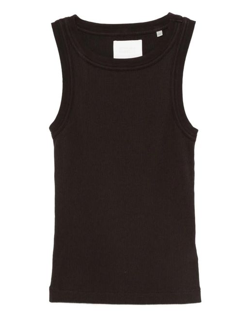 Citizens of Humanity Black Ribbed Tank Top