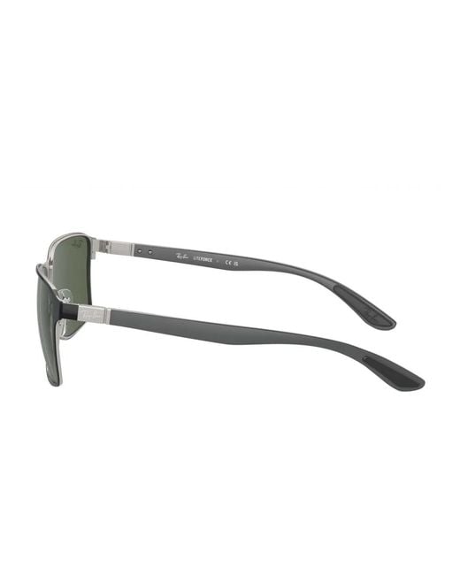 Ray-Ban Green Rb3721 Rectangle-Frame Sunglasses