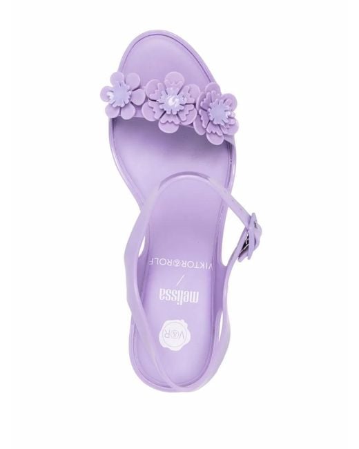 Viktor & Rolf Purple Melissa Open-Toe Sandals