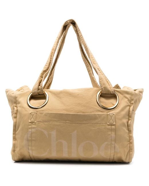 Borsa Tote Plage di Chloé in Natural