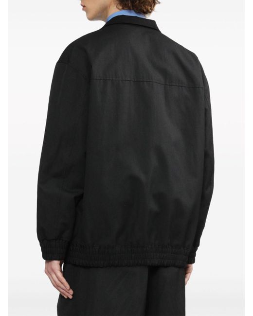 メンズ Comme des Garçons サテン シャツジャケット Black