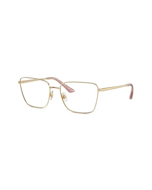 Jimmy Choo Metallic Square-Frame Glasses