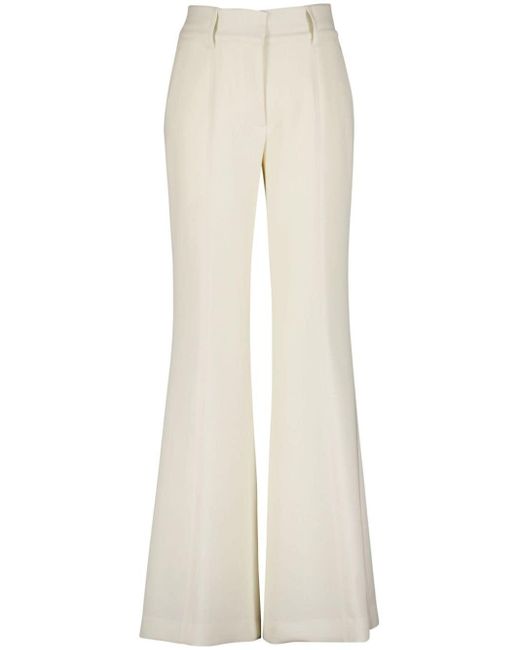 Gabriela Hearst White Rhein Pressed-crease Trousers