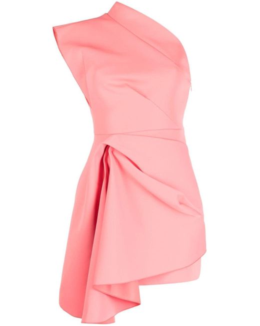 Acler Pink Gowrie Asymmetric Minidress