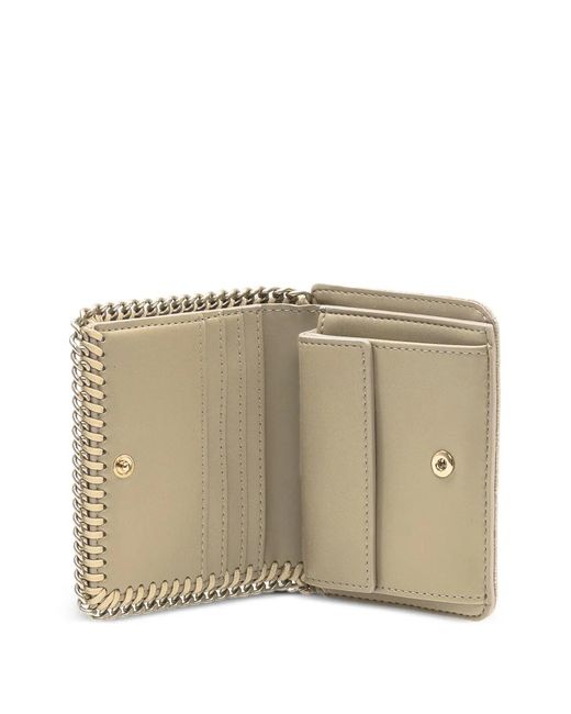 Stella McCartney Natural Falabella Tri-Fold Wallet