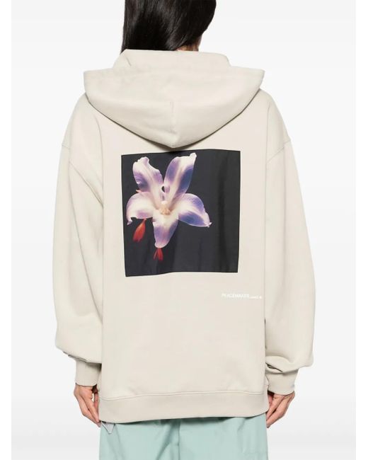 Peacemaker Oamc White Floral-Printed Hoodie for men