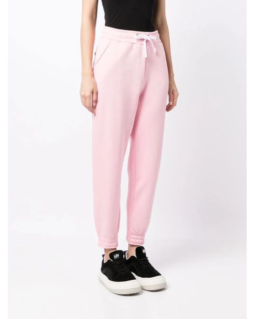 Alpha Industries Pink Drawstring Slim Track Pants
