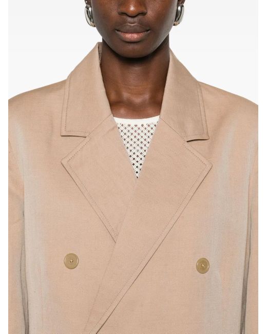 6397 Natural Double-Breasted Blazer