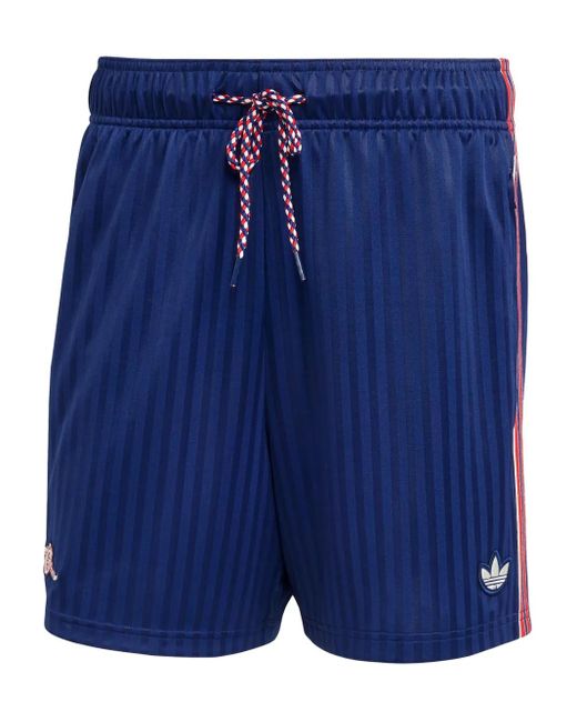 Adidas Blue Pinstripe Arsenal Sports Shorts for men