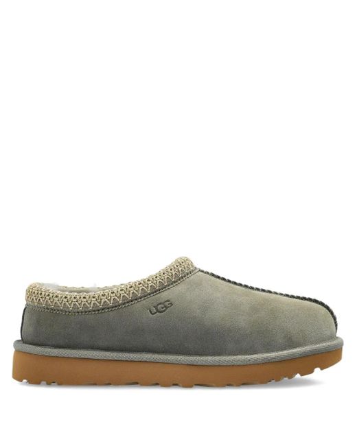 Ugg Gray Braided-Trim Sheepskin Boots