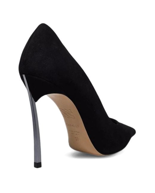 Casadei Black Pointed Stiletto Pumps