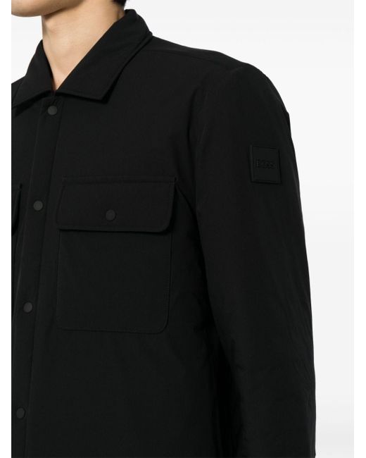 Boss Black Button-up Shirt Jacket for men