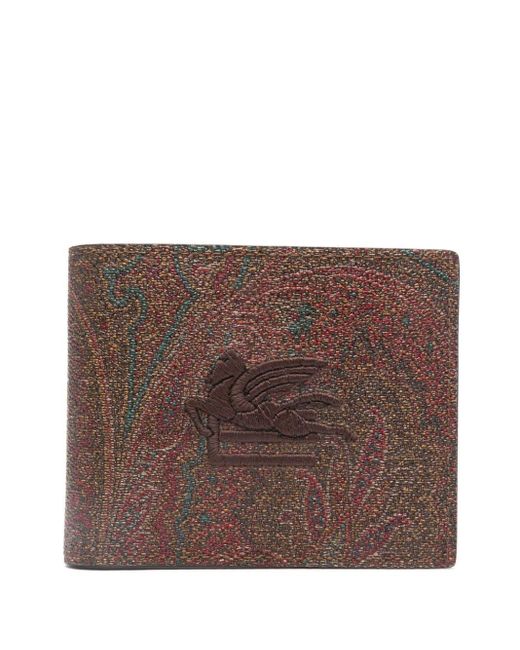 Etro Portemonnaie mit Pegaso-Print in Brown für Herren