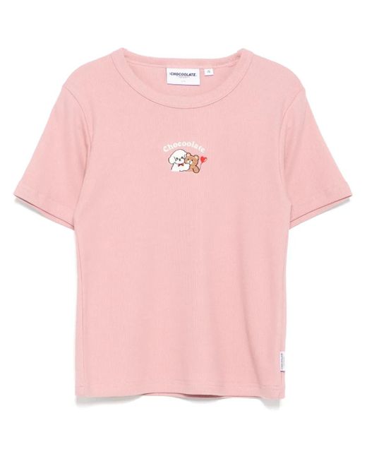Chocoolate ロゴ Tシャツ Pink