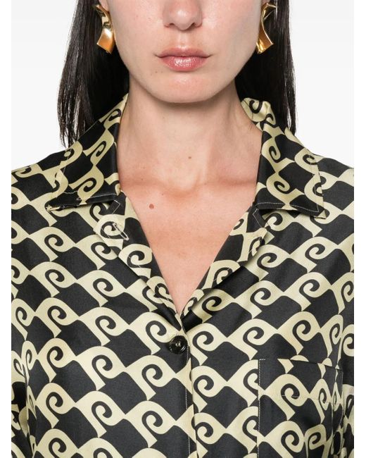 Nanushka Black Geometric Shirt