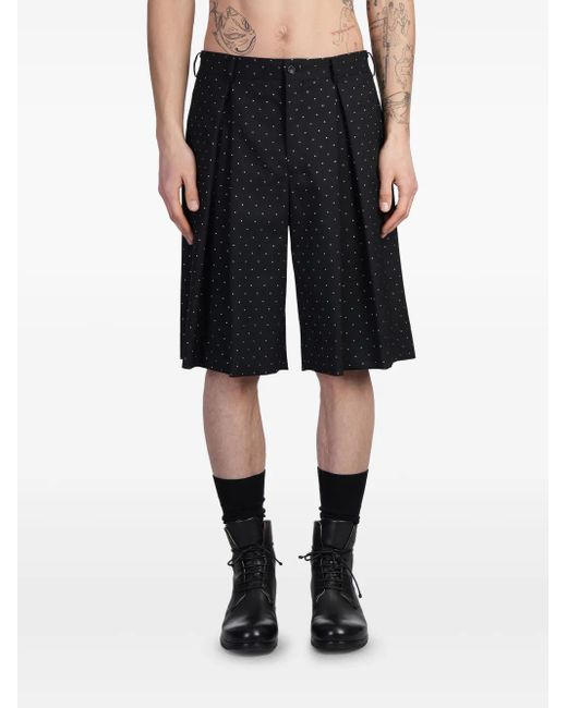 メンズ Comme des Garçons ポルカドット ショートパンツ Black